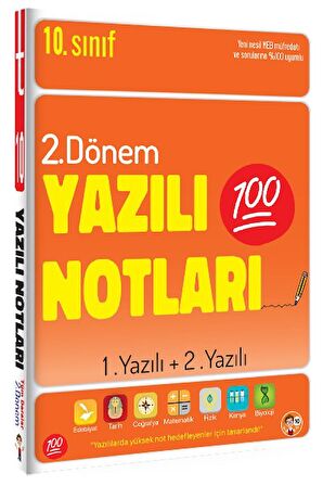 10. Sınıf Yazılı Notları 1. ve 2.  Dönem 1 ve 2. Yazılı - Tonguç Yayınları