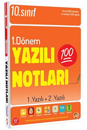 10. Sınıf Yazılı Notları 1. ve 2.  Dönem 1 ve 2. Yazılı - Tonguç Yayınları