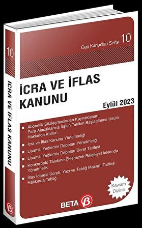 İcra ve İflas Kanunu - Eylül 2023