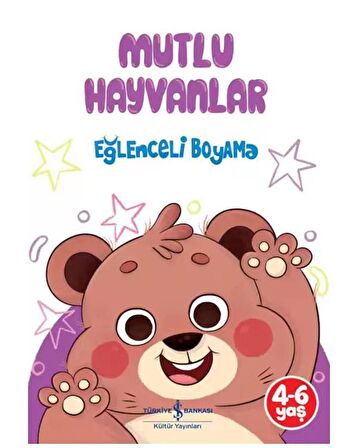 Mutlu ve Yavru Hayvanlar ile Oyuncaklar ve Hayvan Dostlarımız Boyama Seti