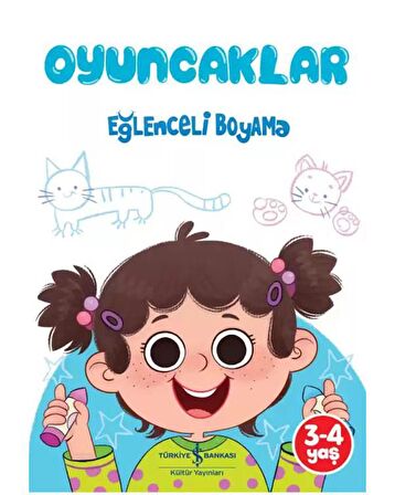 Mutlu ve Yavru Hayvanlar ile Oyuncaklar ve Hayvan Dostlarımız Boyama Seti