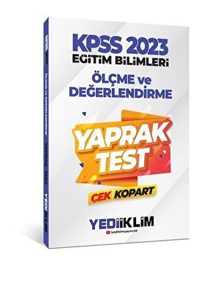 2023 KPSS Eğitim Bilimleri Ölçme ve Değerlendirme Çek Kopart Yaprak Test