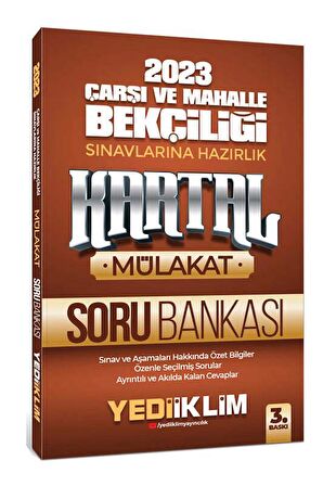 2023 Çarşı ve Mahalle Bekçiliği Sınavlarına Hazırlık Kartal Mülakat Soru Bankası