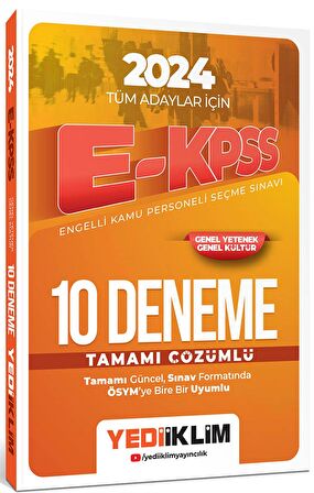 2024 Tüm Adaylar İçin E-KPSS Tamamı Çözümlü 10 Deneme