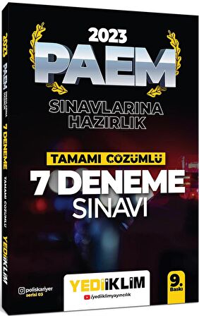 2023 PAEM Sınavlarına Hazırlık Tamamı Çözümlü 7 Deneme Sınavı