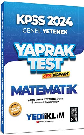 2024 KPSS Matematik Yaprak Test Çek Kopart