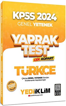 2024 KPSS Türkçe Yaprak Test Çek Kopart