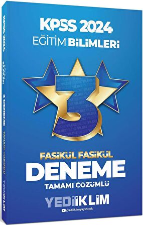 2024 KPSS Eğitim Bilimleri Tamamı Çözümlü 3 Yıldız Fasikül Deneme