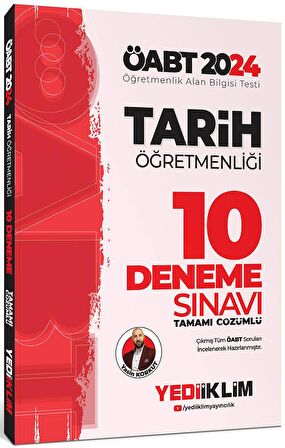 2024 ÖABT Tarih Öğretmenliği Tamamı Çözümlü 10 Deneme