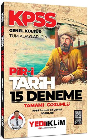 KPSS Genel Kültür Tüm Adaylar İçin Pir- i Tarih Tamamı Çözümlü 15 Deneme