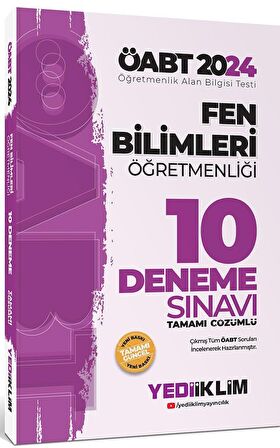 2024 ÖABT Fen Bilimleri Öğretmenliği Tamamı Video Çözümlü 10 Deneme Sınavı