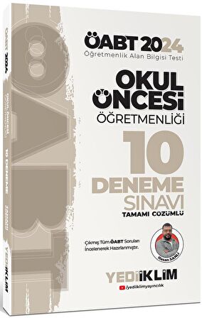 2024 ÖABT Okul Öncesi Öğretmenliği Tamamı Çözümlü 10 Deneme