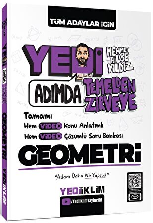 Yedi Adımda Temelden Zirveye Geometri Video Konu Anlatımlı Video Çözümlü Soru Bankası