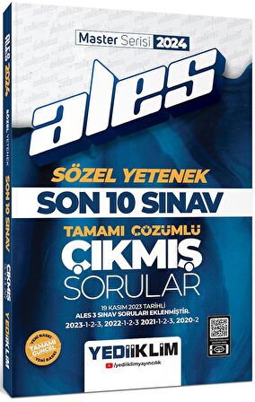 2024 ALES Sözel Yetenek Son 10 Sınav Tamamı Çözümlü Çıkmış Sorular