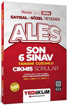 2024 ALES Sayısal Sözel Yetenek Son 6 Sınav Tamamı Çözümlü Çıkmış Sorular