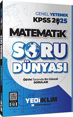 Yediiklim 2025 KPSS Genel Yetenek Matematik Soru Dünyası Yediiklim Yayınları