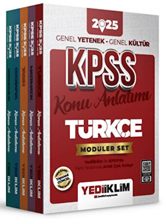 2025 KPSS Genel Yetenek Genel Kültür Konu Anlatımlı Modüler Set