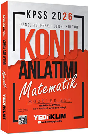 Yediiklim Yayınları 2026 KPSS Genel Yetenek Genel Kültür Konu Anlatımlı Modüler Set 5 Kitap