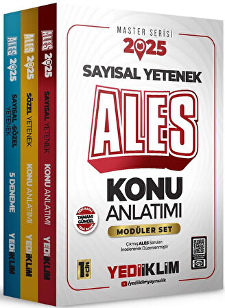 2025 ALES Sayısal Sözel Yetenek Konu Anlatımı ve 5 Deneme Modüler Set 3 Cilt