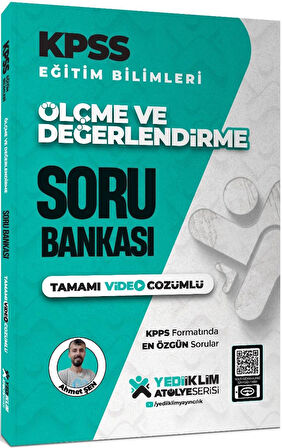 Yediiklim 2025 Atölye Serisi KPSS Eğitim Bilimleri Ölçme ve Değerlendirme Tamamı Video Çözümlü Soru Bankası