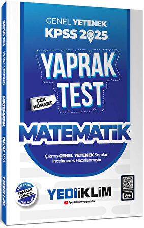 2025 KPSS Genel Yetenek Matematik Çek Kopart Yaprak Test