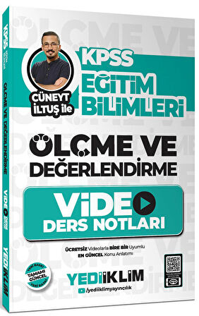 Yediiklim KPSS Eğitim Bilimleri Ölçme ve Değerlendirme Cüneyt İltuş İle Video Ders Notları