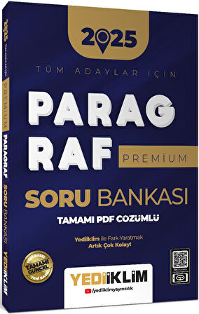 Yediiklim 2025 Tüm Adaylar İçin Paragraf Premium Serisi Tamamı PDF Çözümlü Soru Bankası