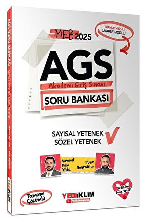 Yediiklim 2025 MEB-AGS Sözel-Sayısal Yetenek Soru Bankası Çözümlü