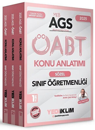 Yediiklim 2025 ÖABT MEB-AGS Sınıf Öğretmenliği Konu Anlatımı Modüler Set - Murat Selvi Yediiklim