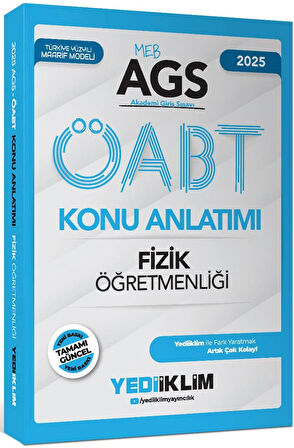 Yediiklim Yayınları 2025 MEB AGS ÖABT Fizik Öğretmenliği Konu Anlatımı