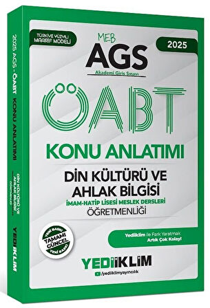 Yediiklim 2025 ÖABT MEB-AGS Din Kültürü ve Ahlak Bilgisi Öğretmenliği Konu Anlatımı Yediiklim