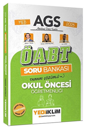Yediiklim 2025 ÖABT Okul Öncesi Öğretmenliği Soru Bankası Çözümlü - Bülent Tanık, Can Köni