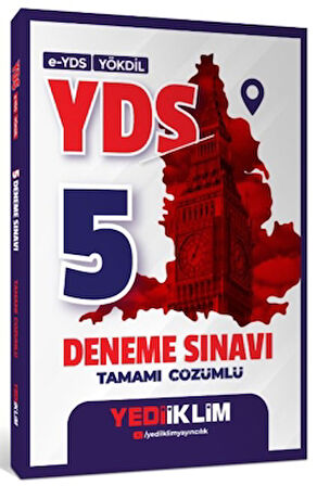 2025 E-YDS YÖKDİL YDS Tamamı Çözümlü 5 Deneme Sınavı