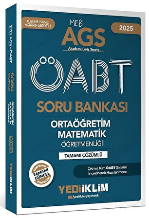 Yediiklim 2025 ÖABT MEB-AGS Lise Ortaöğretim Matematik Öğretmenliği Soru Bankası Çözümlü Yediiklim