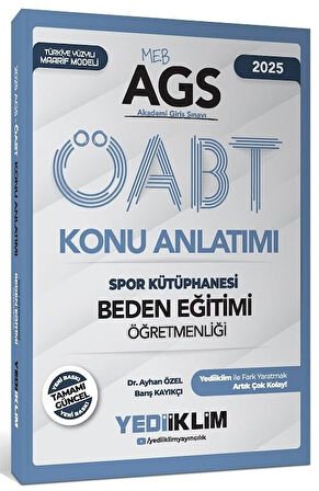 Yediiklim 2025 ÖABT MEB-AGS Beden Eğitimi Öğretmenliği Spor Kütüphanesi Konu Anlatımı Yediiklim