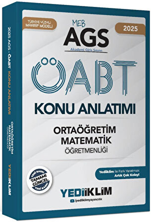 Yediiklim 2025 MEB AGS ÖABT Ortaöğretim Matematik Öğretmenliği Konu Anlatımı