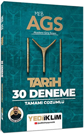 Yediiklim Yayınları MEB AGS KAYI Tarih Tamamı Çözümlü 30 Deneme