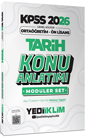 Yediiklim 2026 KPSS Ortaöğretim Ön Lisans Genel Yetenek Genel Kültür Konu Anlatımlı Modüler Set