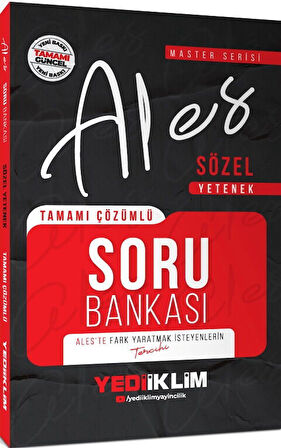 Yediiklim Yayınları 2026 ALES Sözel Yetenek Tamamı Çözümlü Soru Bankası