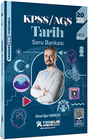 Yediiklim Yayınları 2026 KPSS AGS Atölye Serisi Genel Kültür Tarih Tamamı Video Çözümlü Soru Bankası
