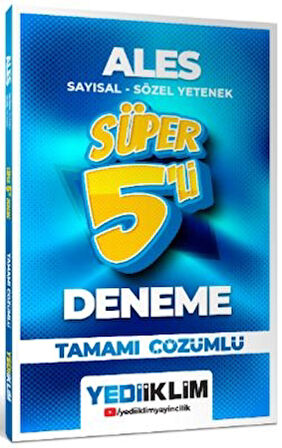 2026 ALES Sayısal - Sözel Yetenek Tamamı Çözümlü Süper 5`li Deneme