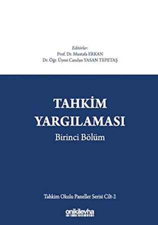 Tahkim Yargılaması Birinci Bölüm