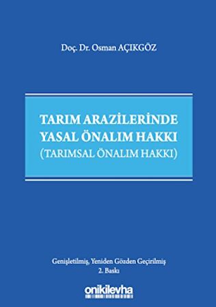 Tarım Arazilerinde Yasal Önalım Hakkı