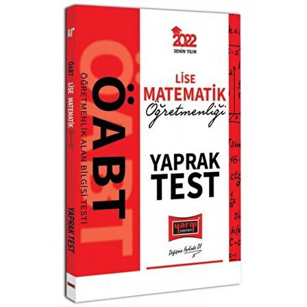 2022 ÖABT Lise Matematik Öğretmenliği Yaprak Test Yargı Yayınları