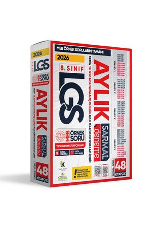 2026 8. Sınıf LGS Aylık SARMAL Deneme Seti MEB Örnek Soru Tıpkı Basım Çözümlü PAKET