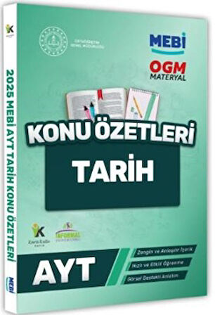 2025 YKS - AYT MEBİ - OGM Tarih Pratik Konu Özet Kitabı