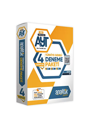 2026 Ayt Analitik Deneme Paketi Dört 4lük Türkiye Geneli Değerlendirmeli Özgün Güncel Deneme