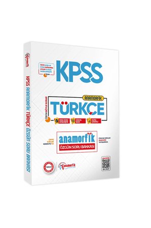 2025 KPSS Yeni Sistem Türkçe TEK KİTAP Anamorfik Özgün Soru Bankası Konu Konu Dijital Çözümlü