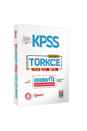 2025 KPSS Yeni Sistem Türkçe TEK KİTAP Anamorfik Özgün Soru Bankası Konu Konu Dijital Çözümlü