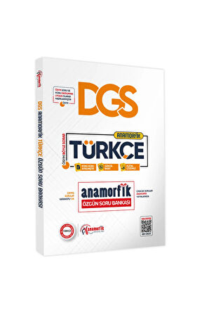 2025 DGS Yeni Sistem Türkçe TEK KİTAP Anamorfik Özgün Soru Bankası Konu Konu Dijital Çözümlü